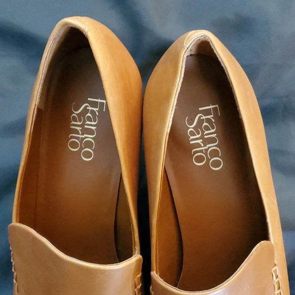 NWOT Franco Sarto Nolan Womens  Leather Upper Slip On Shoe Carmel Color - Picture 3 of 8